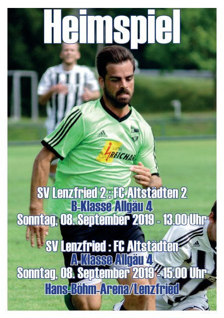 SV Lenzfried Heimspiel Ausgabe 2 Saison 2019-2020