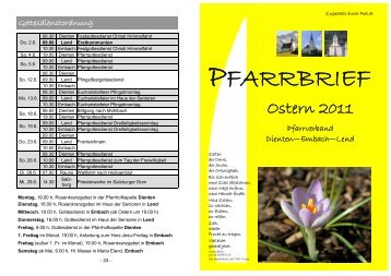 Pfarrbrief Ostern 2011 (2,71 MB) - .PDF