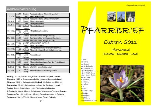 Pfarrbrief Ostern 2011 (2,71 MB) - .PDF
