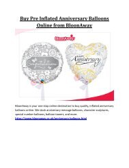 Buy Pre Inflated Anniversary Balloons Online from BloonAway