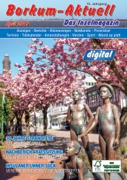 April   2019   Borkum-Aktuell - Das Inselmagazin