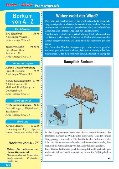 April   2019   Borkum-Aktuell - Das Inselmagazin