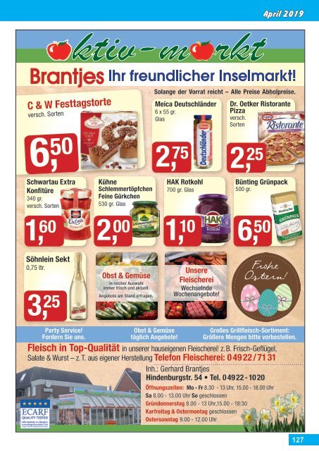 April   2019   Borkum-Aktuell - Das Inselmagazin