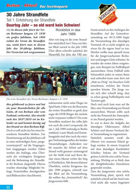 April   2019   Borkum-Aktuell - Das Inselmagazin