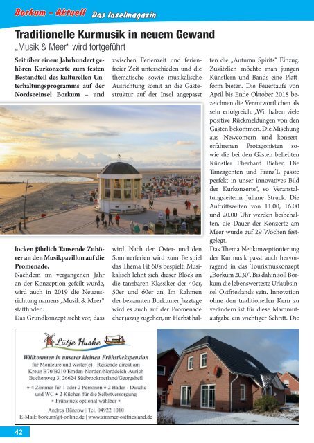 April   2019   Borkum-Aktuell - Das Inselmagazin