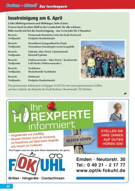 April   2019   Borkum-Aktuell - Das Inselmagazin