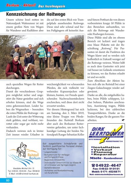 April   2019   Borkum-Aktuell - Das Inselmagazin