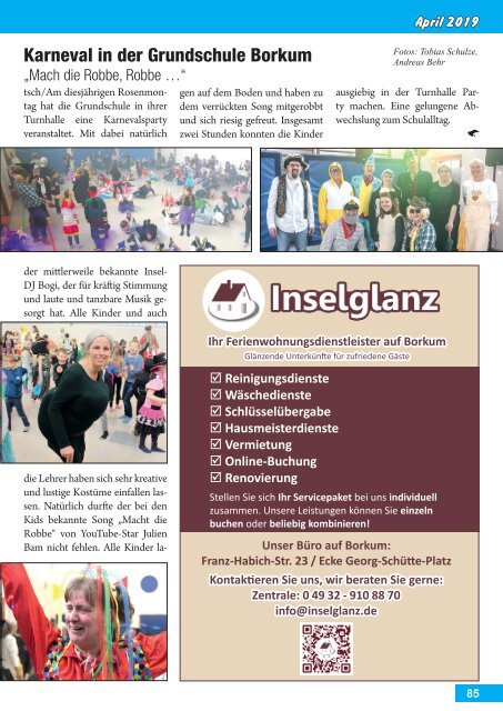 April   2019   Borkum-Aktuell - Das Inselmagazin