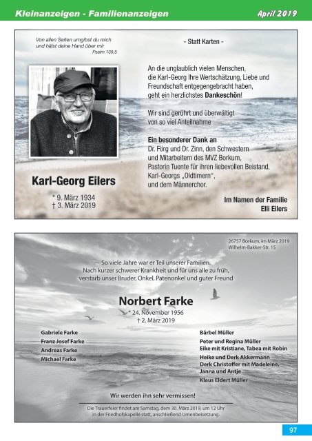 April   2019   Borkum-Aktuell - Das Inselmagazin