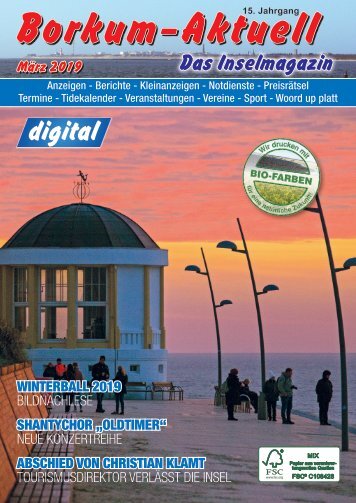 März   2019   Borkum-Aktuell - Das Inselmagazin