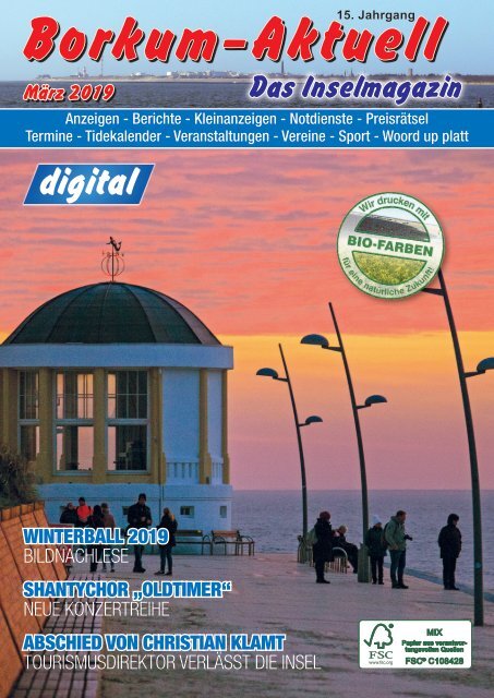 März   2019   Borkum-Aktuell - Das Inselmagazin