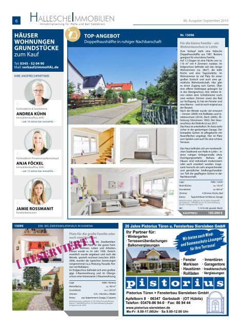 Hallesche Immobilienzeitung Ausgabe 86 2019