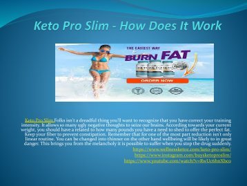 Keto Pro Slim - Don’t Wait To Lose Weight