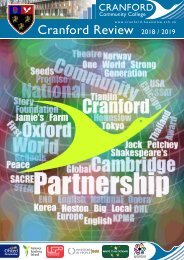 Cranford Community College 2018-2019 Annual Review
