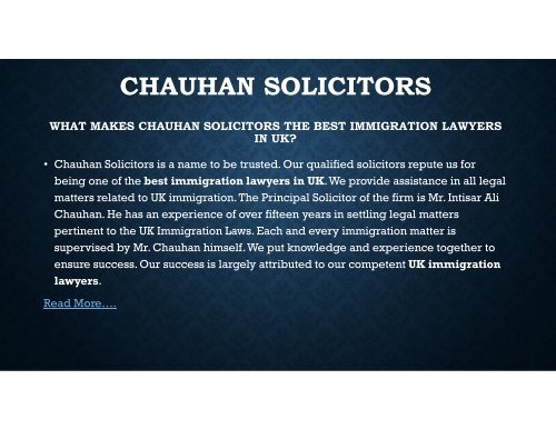 Best immigration Lawyers & solicitors in UK | Chauhan solicitors