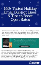 140+ Tested Holiday Email Subject Lines & Tips to Boost Open Rates