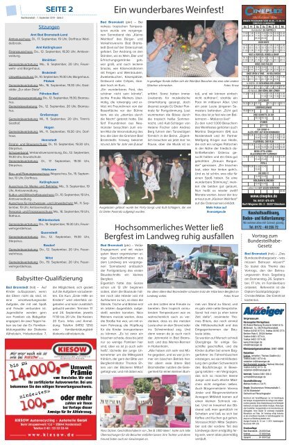 Ihr Anzeiger Bad Bramstedt 36 2019