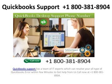 Quickbooks Support  +1 800-381-8904