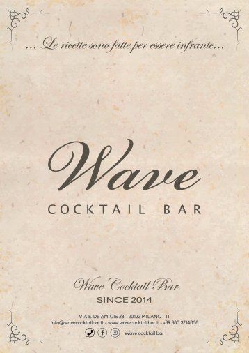 Wave Menu 2019