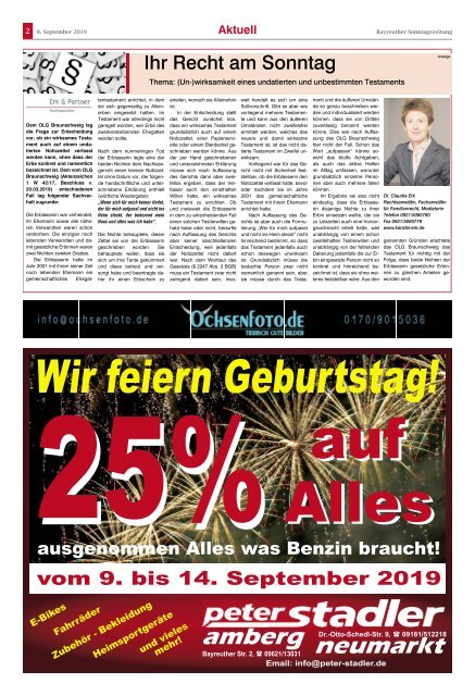 2019-09-08 Bayreuther Sonntagszeitung