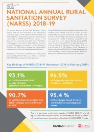 Ministry of Jal Shakti, National Annual Rural Sanitation Survey, 2018-19