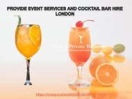 Cocktail Bar Hire London