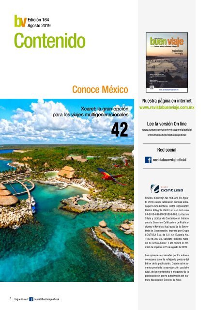 Revista Buen Viaje No164  Edición  Agosto 2019