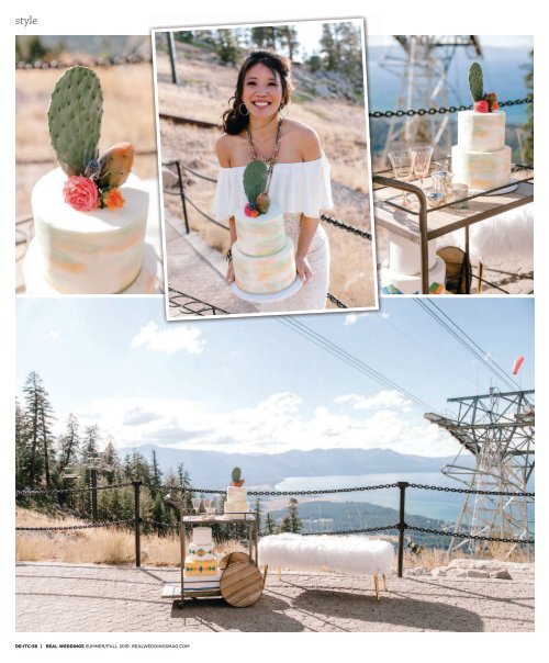 Real Weddings Magazine's “In the Clouds“ Styled Shoot - Summer/Fall 2019 - Featuring some of the Best Wedding Vendors in Sacramento, Tahoe and throughout Northern California!