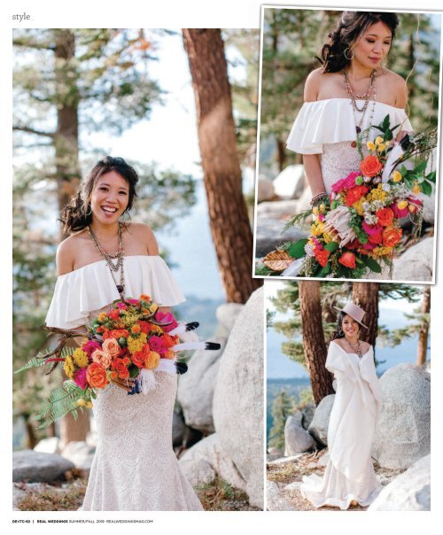 Real Weddings Magazine's “In the Clouds“ Styled Shoot - Summer/Fall 2019 - Featuring some of the Best Wedding Vendors in Sacramento, Tahoe and throughout Northern California!