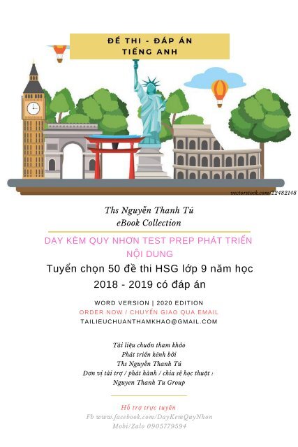 Tuyển Chọn 50 đề Thi Hsg Lớp 9 Năm Học 2018 2019 Co đap An