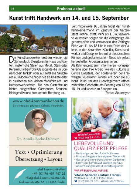 Unser Frohnau 94 (September 2019)