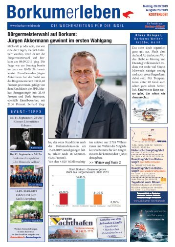 09.09.2019 / Borkumerleben - Die Wochenzeitung