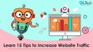 Learn 15 Tips to Increase Website Traffic