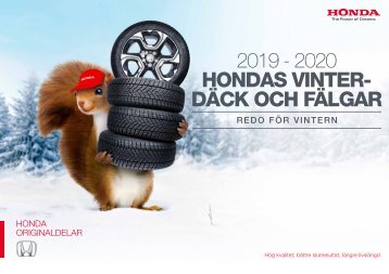 HONDAS VINTERDÄCK OCH FÄLGAR 2019 - 2020