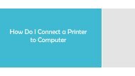 How Do I Connect a Printer To Computer