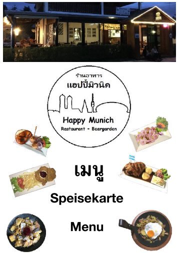 Menu Happy Munich Stand 09.2019