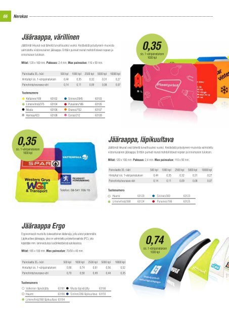 Jakotuotteet messuille ja tapahtumiin