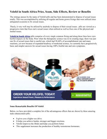 What are the Disadvantages of Velofel in South Africa Male Enhancement?