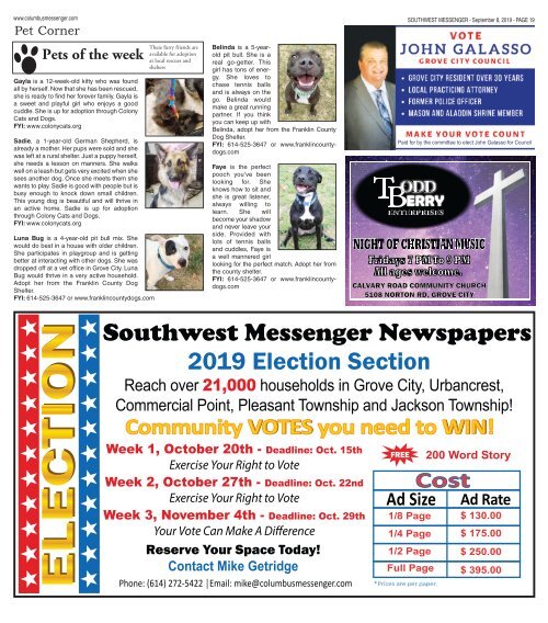 Southwest Messenger - September 8th, 2019