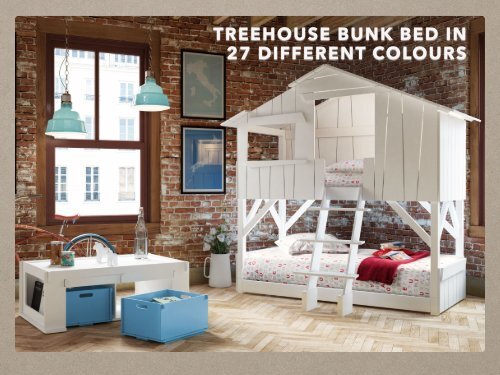 Treehouse Bed in a choice of colours