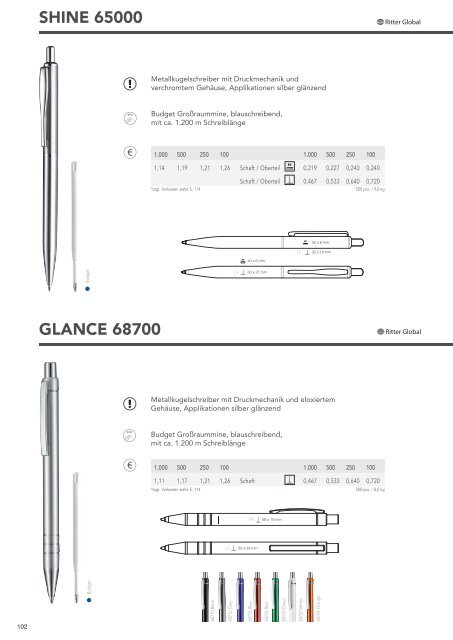 Ritter Pen Kugelschreiber mit Werbedruck