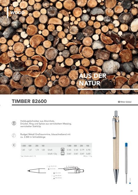 Ritter Pen Kugelschreiber mit Werbedruck