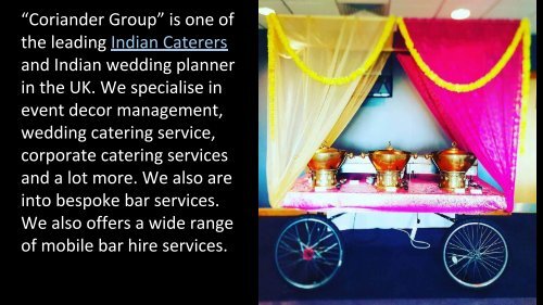 Indian and Asian Wedding Caterer