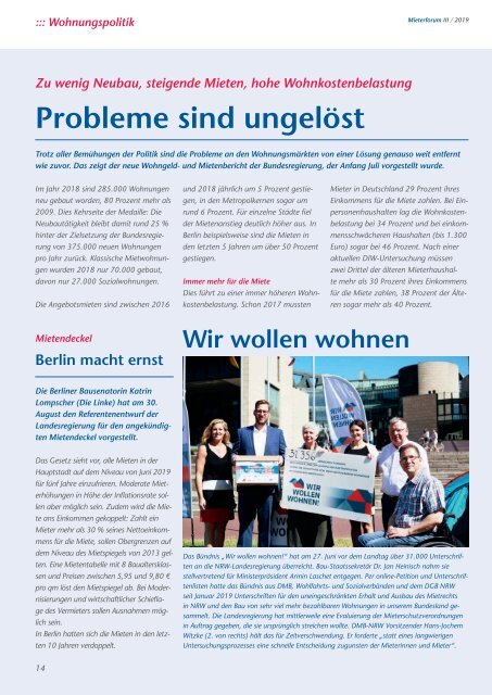 Mieterforum Dortmund - Ausgabe III/2019 (Nr. 57)
