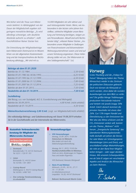 Mieterforum Dortmund - Ausgabe III/2019 (Nr. 57)