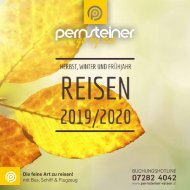 Neuer Reisekatalog - Herbst, Winter und Frühjahr Reisen 2019/2020