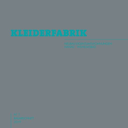 Exposé Kleiderfabrik