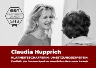 Claudia Hupprich . Klarheitsschafferin . Umsetzungsexpertin .