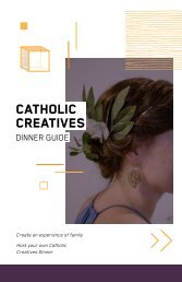 Catholic Creatives Dinner Guide