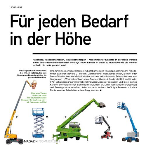 HKL MIETPARK MAGAZIN | Sommer 2019